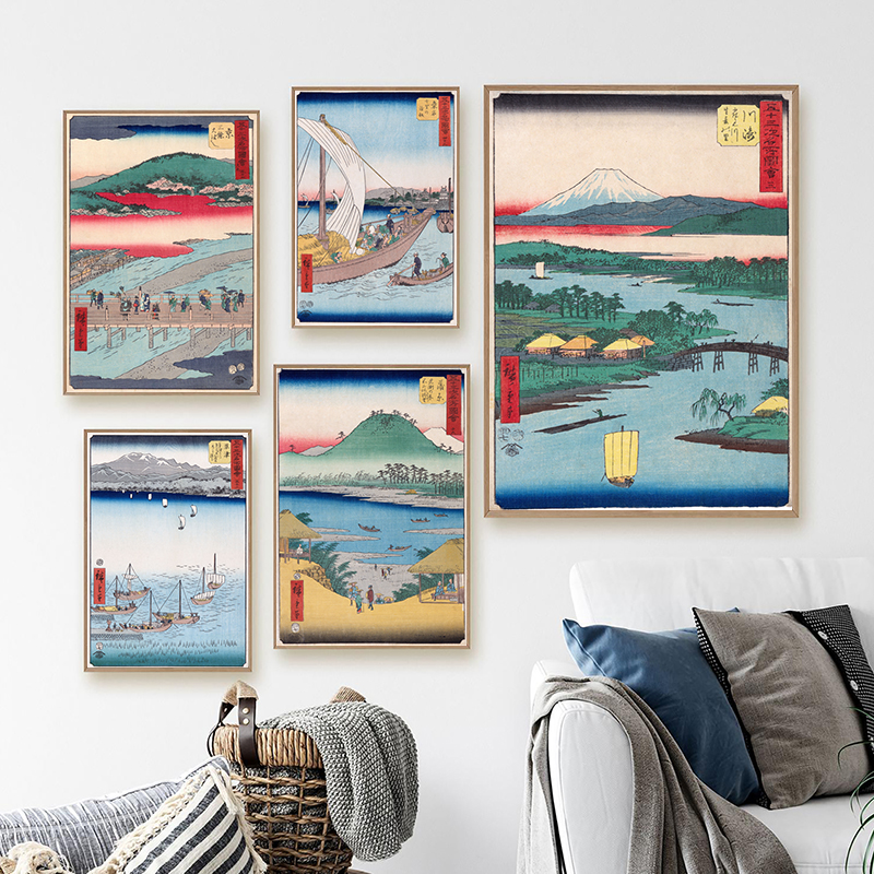 Japanese Lifestyle Japanese - Japanese Traditional Landscape Poster Canvas Art