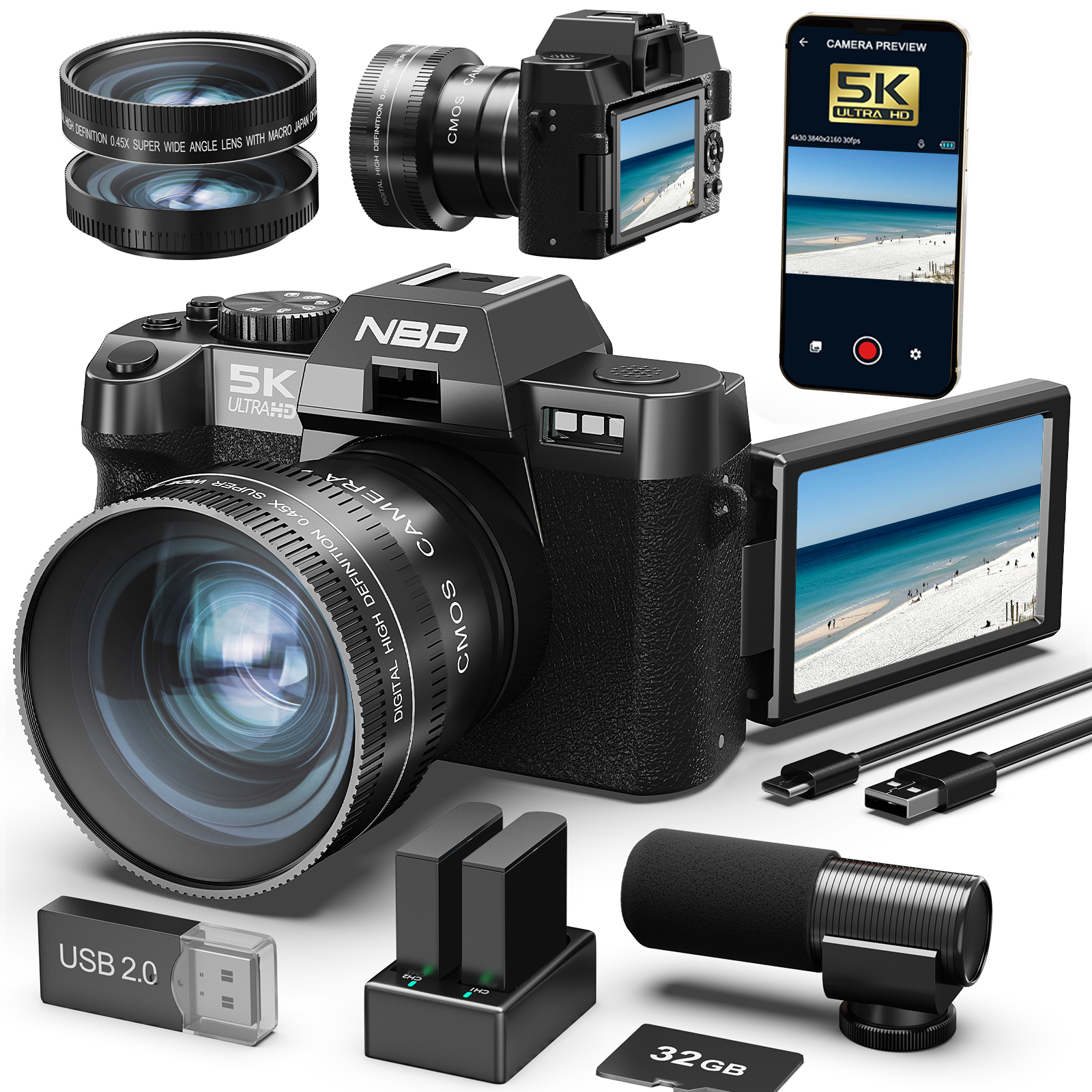 Japanese Lifestyle Japanese - NBD Digital Cameras 5K&48MP Photography 16X