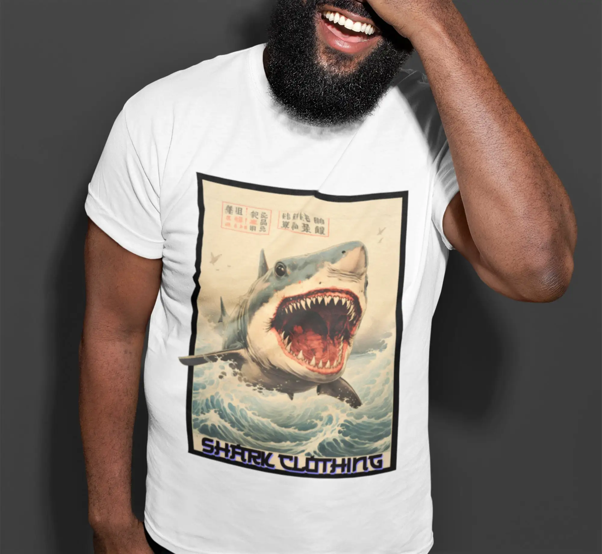 Japanese shark T Shirt Heavy C - огляд і ціна Japanese Man Lifestyle