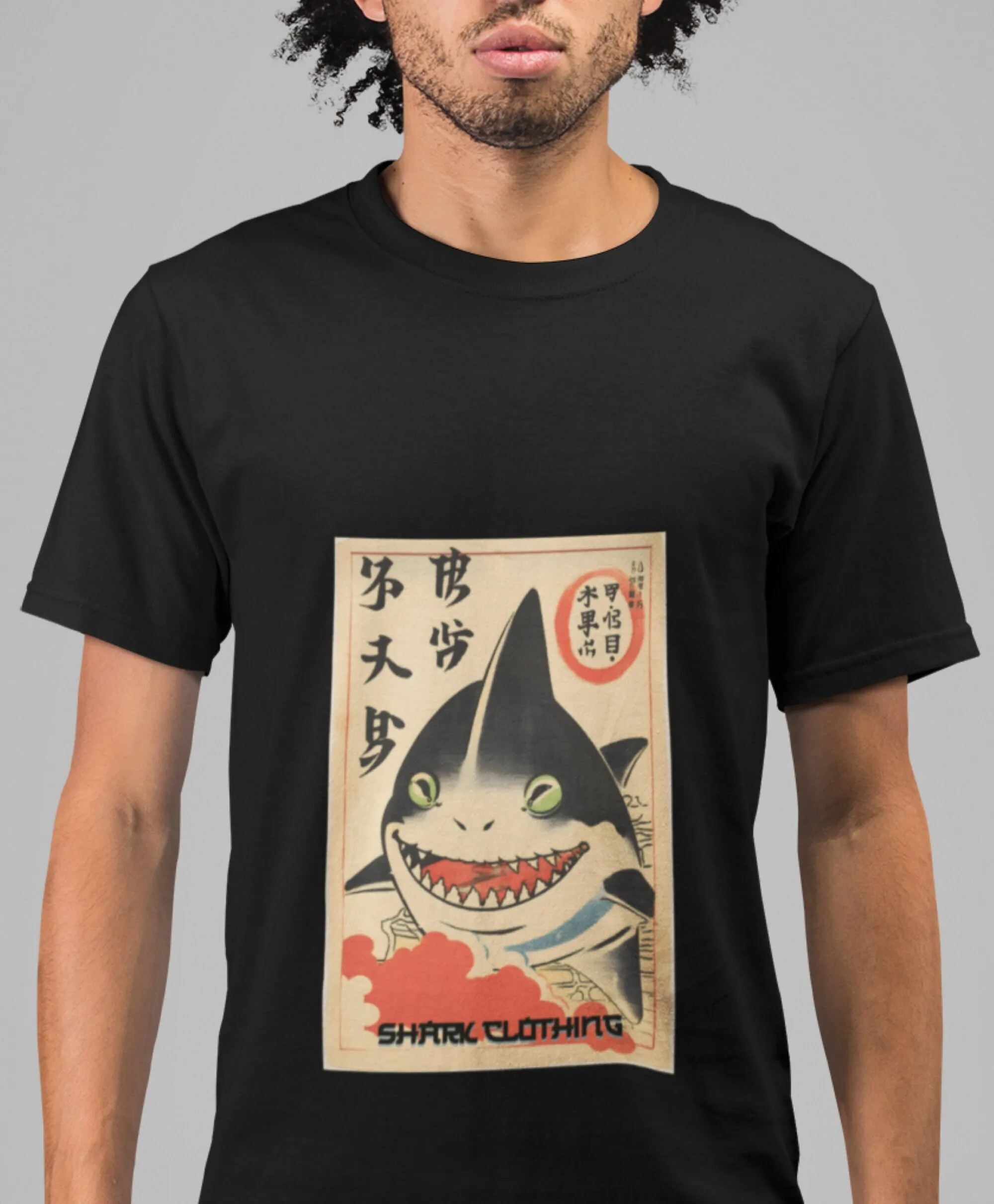 Japanese shark T Shirt Heavy C - огляд і ціна Japanese Man Lifestyle
